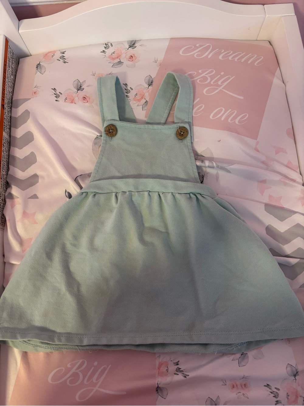 Kids Mint Green Pinafore Dress - Casual Girls' Jumper